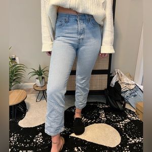 Levi’s wedgie straight cropped jean